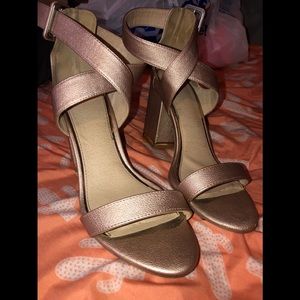 Rose gold heels